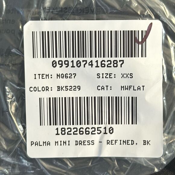 Madewell V Neck Mini Dress 100% Linen‎ Womens XXS Black - Picture 4 of 8